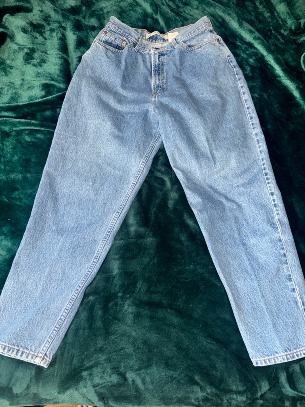 Vintage Gap Blue Jeans No. 9 Reverse Fit High Rise Tapered Leg - Size 12 Ankle - Picture 1 of 5